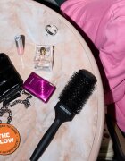 Olivia Garden Club The Glow Blowout Ceramic Round Brush Black kulatý kartáč na vlasy L 1 ks
