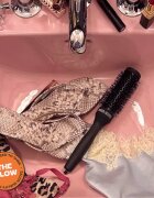 Olivia Garden Club The Glow Blowout Ceramic Round Brush Black kulatý kartáč na vlasy S 1 ks