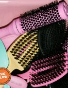 Olivia Garden Club The Glow Blowout Ceramic Round Brush Pink kulatý kartáč na vlasy S 1 ks