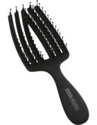 Olivia Garden Club The Nomad Detangling&Shine Fingerbrush​ plochý kartáč na vlasy Black 1 ks