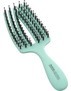 Olivia Garden Club The Nomad Detangling&Shine Fingerbrush​ plochý kartáč na vlasy Mint 1 ks