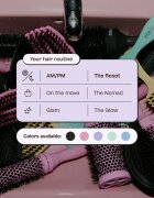 Olivia Garden Club The Reset Detangling&Shine Hairbrush plochý kartáč s pouzdrem Black 1 ks