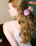 Olivia Garden Club The Reset Detangling&Shine Hairbrush plochý kartáč s pouzdrem Pink 1 ks