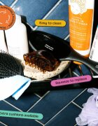 Olivia Garden Club The Reset Wet&Curly Detangling Hairbrush plochý kartáč s pouzdrem 1 ks