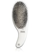 Olivia Garden Expert CURVE Nylon Silver kartáč na vlasy s kančími štětinami 1 ks
