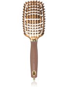 Olivia Garden Expert Flex plochý kartáč s kančími štětinami Gold&Brown 1 ks