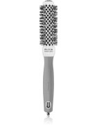 Olivia Garden Expert Shine Wavy Bristles White&Grey kartáč na vlasy průměr 25 mm 1 ks