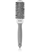 Olivia Garden Expert Shine Wavy Bristles White&Grey kartáč na vlasy průměr 35 mm 1 ks