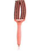 Olivia Garden Fingerbrush Boar & Nylon kartáč na vlasy s nylonovými a kančími štětinami Radiant Peach 1 ks