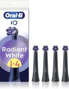 Oral-B iO Radiant White náhradní hlavice pro zubní kartáček s bělicími vlákny Black 4 ks