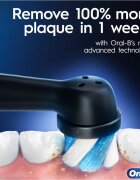 Oral-B iO White Clean elektrický zubní kartáček s pouzdrem na nabíječku Matte Black 1 ks
