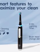 Oral-B iO White Clean elektrický zubní kartáček s pouzdrem na nabíječku Matte Black 1 ks