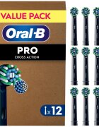 Oral-B PRO Cross Action náhradní hlavice pro zubní kartáček Black 12 ks
