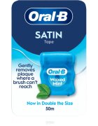 Oral-B Satin Tape Waxed Mint dentální nit máta 50 m