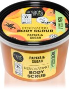 Organic Shop Organic Papaya & Sugar cukrový tělový peeling 250 ml