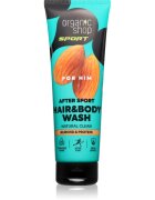 Organic Shop Sport Almond & Protein sprchový gel na tělo a vlasy pro muže 200 ml