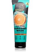 Organic Shop Sport Orange & Mint sprchový gel na tělo a vlasy s osvěžujícím účinkem 200 ml