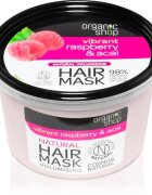 Organic Shop Vibrant Raspberry & Acai vyživující maska na vlasy 250 ml