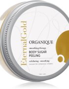 Organique Eternal Gold Smoothing Therapy zjemňující cukrový peeling se třpytkami 200 g