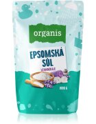 Organis Epsomská sůl Levandule sůl do koupele 1000 g