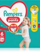 Pampers Active Baby Pants Size 6 jednorázové plenkové kalhotky 13-19 kg 29 ks