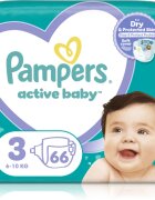 Pampers Active Baby Size 3 jednorázové pleny 6-11 kg 66 ks