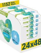 Pampers Harmonie Aqua vlhčené čisticí ubrousky pro děti 24x48 ks