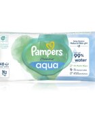 Pampers Harmonie Aqua vlhčené čisticí ubrousky pro děti 48 ks