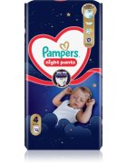 Pampers Night Pants Size 4 jednorázové plenkové kalhotky na noc 9-15 kg 52 ks