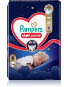 Pampers Night Pants Size 6 jednorázové plenkové kalhotky na noc 40 ks