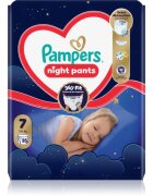 Pampers Night Pants Size 7 jednorázové plenkové kalhotky na noc 15+ kg 35 ks