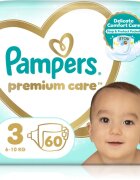 Pampers Premium Care Size 3 jednorázové pleny 6-10 kg 60 ks