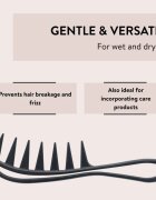 Parsa Beauty Curly Hair Comb hřeben pro vlnité vlasy 1 ks