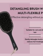 Parsa Beauty LOV.U Paddle plochý kartáč 1 ks