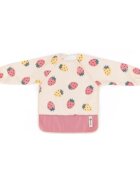 Petite&Mars Ben bryndák s dlouhými rukávy 2 y+ Beige Strawberries 1 ks