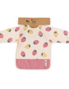 Petite&Mars Ben bryndák s dlouhými rukávy 2 y+ Beige Strawberries 1 ks