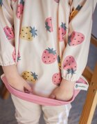 Petite&Mars Ben bryndák s dlouhými rukávy 2 y+ Beige Strawberries 1 ks