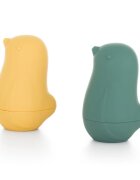 Petite&Mars Love Birds hračka do vody 6 m+ Ochre Green 2 ks