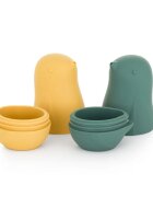 Petite&Mars Love Birds hračka do vody 6 m+ Ochre Green 2 ks