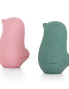 Petite&Mars Love Birds hračka do vody 6 m+ Rose Green 2 ks