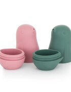 Petite&Mars Love Birds hračka do vody 6 m+ Rose Green 2 ks