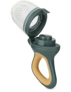 Petite&Mars Silicone Food Feeder 6m+ krmící kousátko Green&Ochre 1 ks