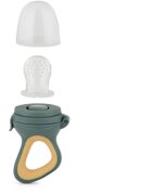 Petite&Mars Silicone Food Feeder 6m+ krmící kousátko Green&Ochre 1 ks