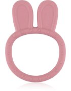 Petite&Mars Silicone teether Bunny 0m+ kousátko Dusty Rose 1 ks