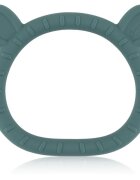 Petite&Mars Silicone teether Teddy kousátko pro děti od narození Misty Green 1 ks
