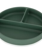 Petite&Mars Take&Match 6m+ dělený talíř kulatý Misty Green 1 ks