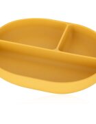 Petite&Mars Take&Match 6m+ dělený talíř s přísavkou Intense Ochre 1 ks