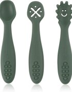 Petite&Mars Take&Match 6m+ lžička pro děti Misty Green 3 ks