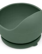 Petite&Mars Take&Match Silicone Bowl miska s přísavkou Misty Green 6 m+ 360 ml