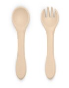 Petite&Mars Take&Match Silicone Cutlery příbor Desert Sand 6 m+ 2 ks
